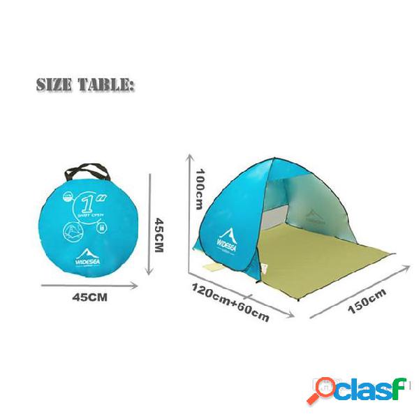 New beach tent pop up open 1-2person quick automatic open