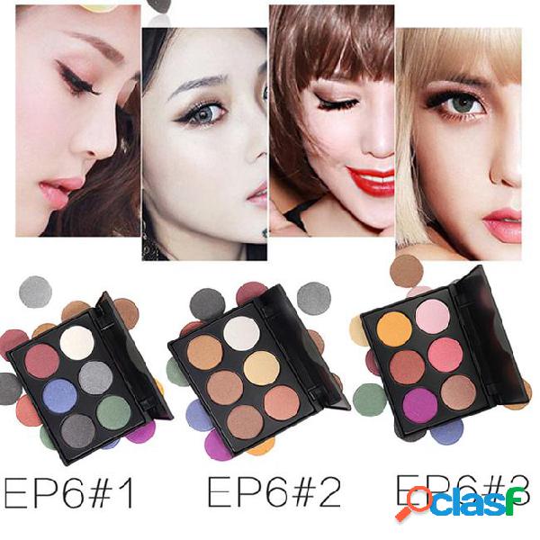 New brand popfeel 6 color makeup matte eyeshadow palette