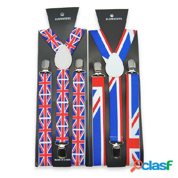 New fashion 2.5cm/1inch england flag pattern suspender