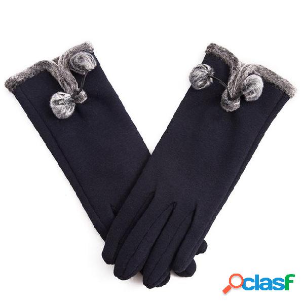 New fashion brand winter warm gloves outdoor touch screen