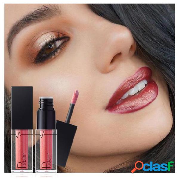 New fashion lipstick pudaier 24 color metallic lip gloss