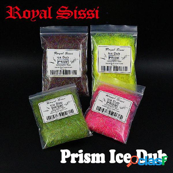 New fly fishing materials 5bags/set super fine prism ice dub