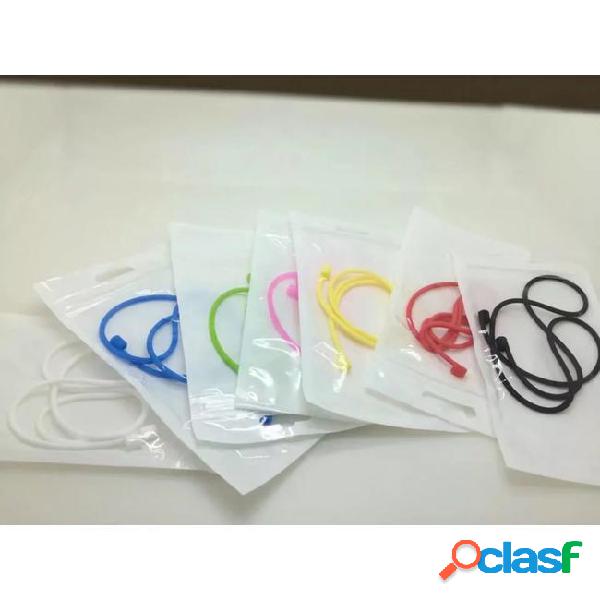 New high quality colorful silicone wire anti lost strap rope