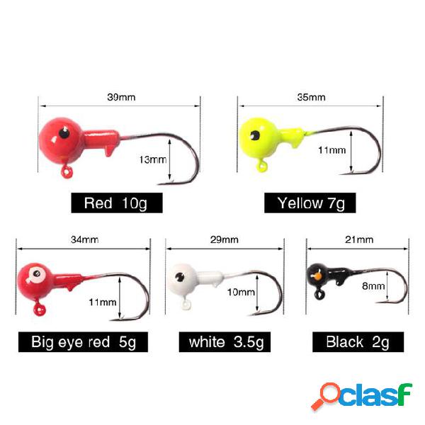 New jig hooks 1g 2g 3.5g 5g 7g 10g 14g 20g lead head jigs