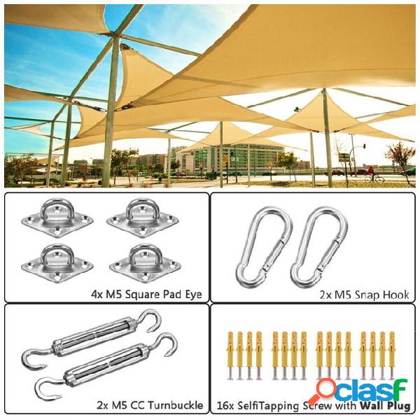New metal fittings stainless steel sun sail sun shelter