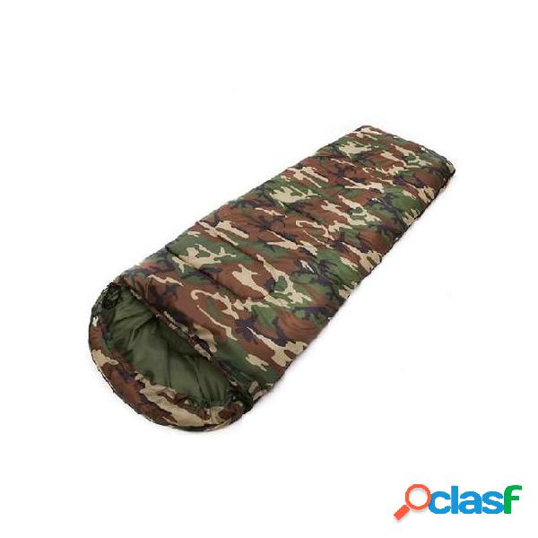 New outdoor camouflage camping hiking sleeping bag camp