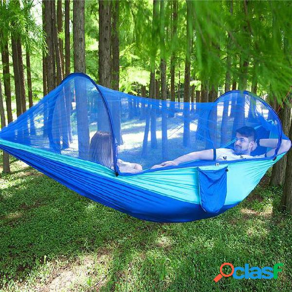 New outdoor camping parachute hammock mosquito net double