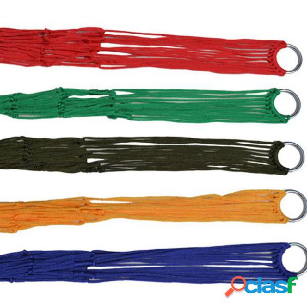 New outdoor gear nylon rope hammock portable indoor mesh