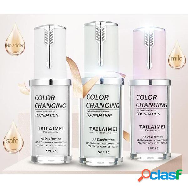 New tlm color changing foundation base 40ml 3 colors makeup