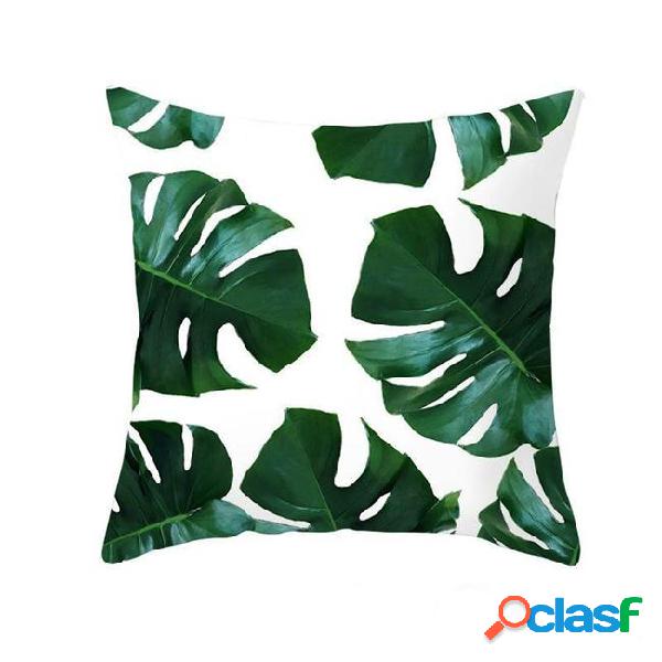 New tropical decoration print cactus monstera cushion cover