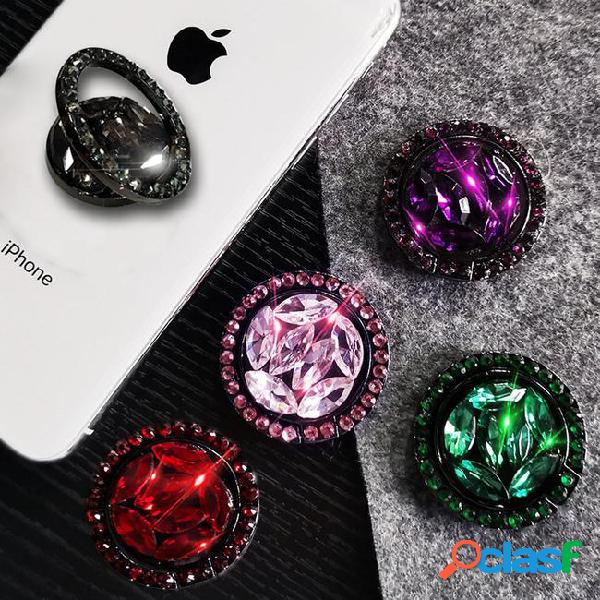 New universal bling diamond finger ring phone holder 360