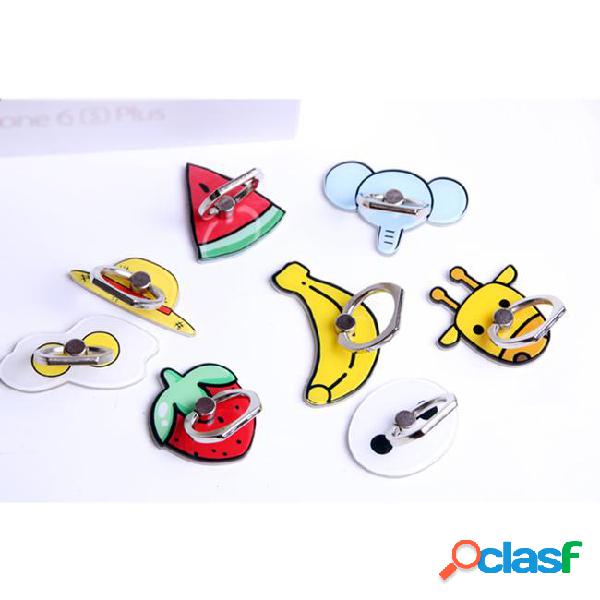 New universal cartoon finger ring mobile phone stand bracket