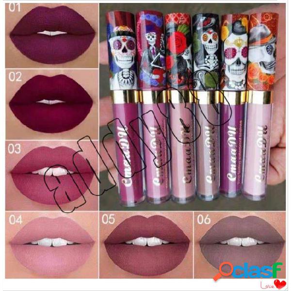 Newest brand makeup cmaadu matte 6 colors liquid lipstick