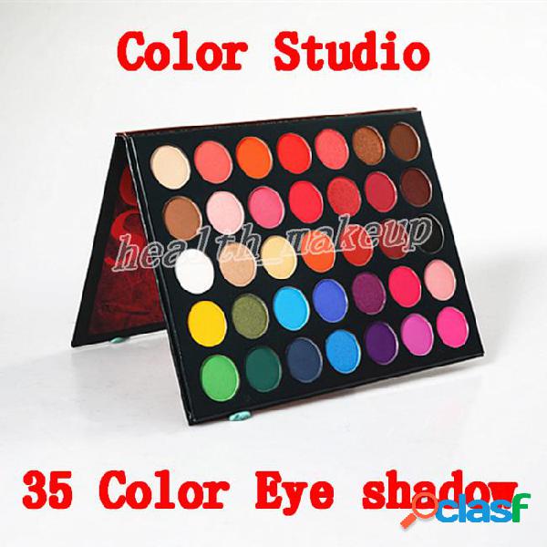 Newest cosmetics beauty glazed eye shadow color studio 35