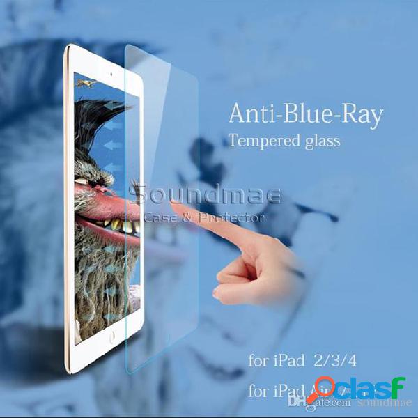 Newest design for ipad air air2 2 3 4 anti blue ray 0.33mm