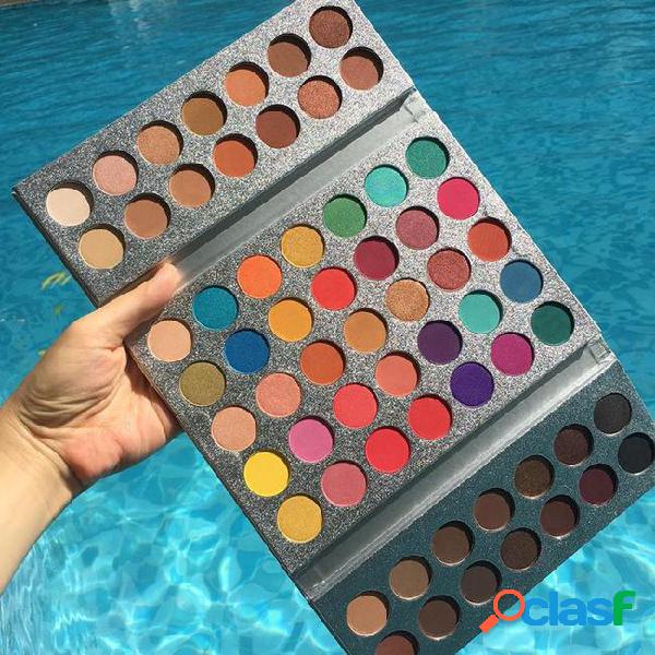 Newest hot makeup beauty glazed 63 colors eyeshadow palette