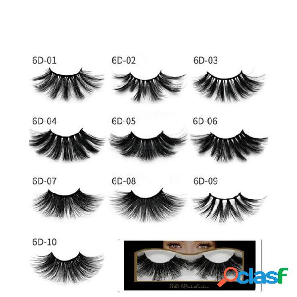 Newest mink eyelashes makeup 6d mink lashes soft natural