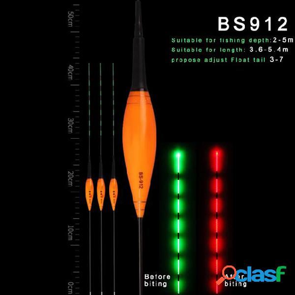 Newly 3 pcs smart fishing float led light night luminous