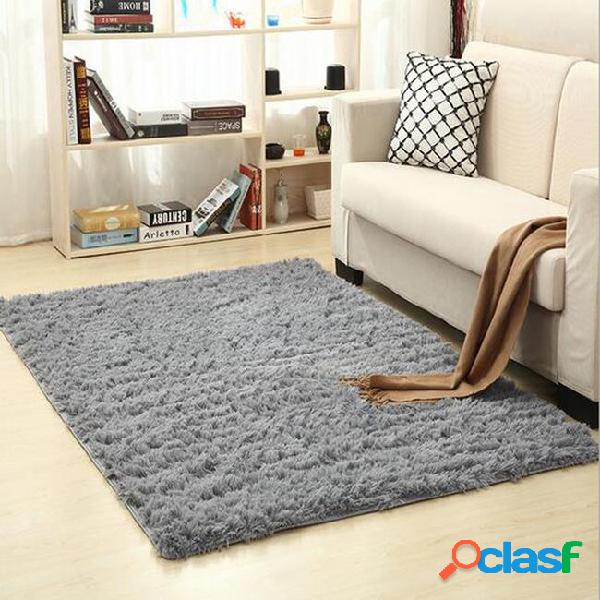 Non-slip carpet fluffy rugs anti-skid shaggy area rug dining