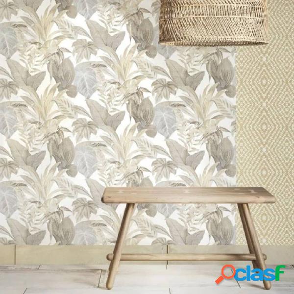 Noordwand Topchic Papel de pared Big Leaves beige