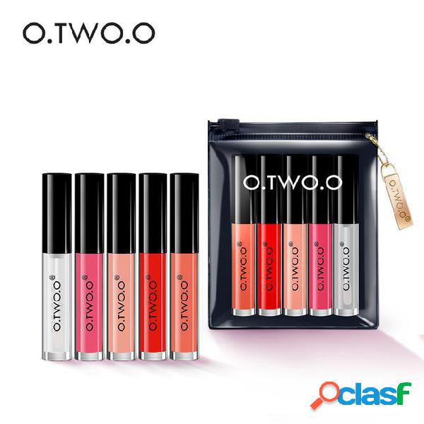 O.two.o 5pcs lip gloss set velvet liquid lipstick