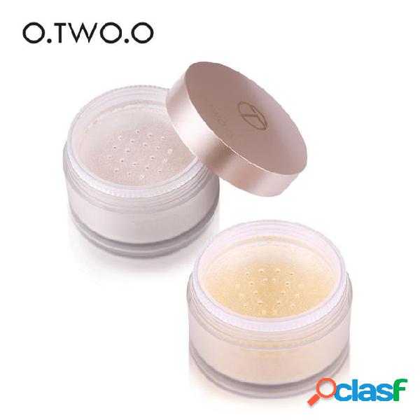 O.two.o brand smooth matte loose powder makeup transparent