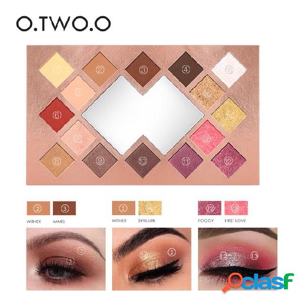 O.two.o high-end brand sunset tone eye shadow long-lasting