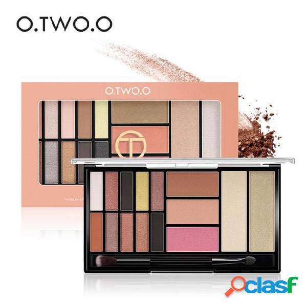 O.two.o palette eyeshadow highlighter glitter blush contour