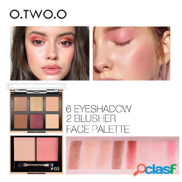 O.two.o palette eyeshadow highlighter glitter blusher face