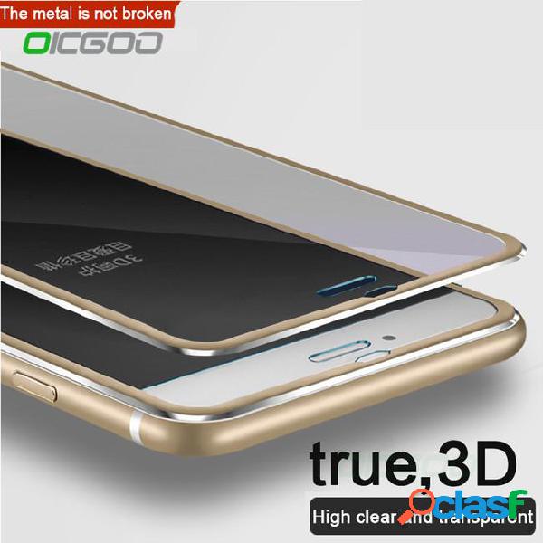 Oicgoo 3d full cover tempered glass for 8 7 6 6s plus x 10