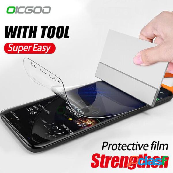 Oicgoo full cover soft hydrogel film for galaxy s9 s8 plus