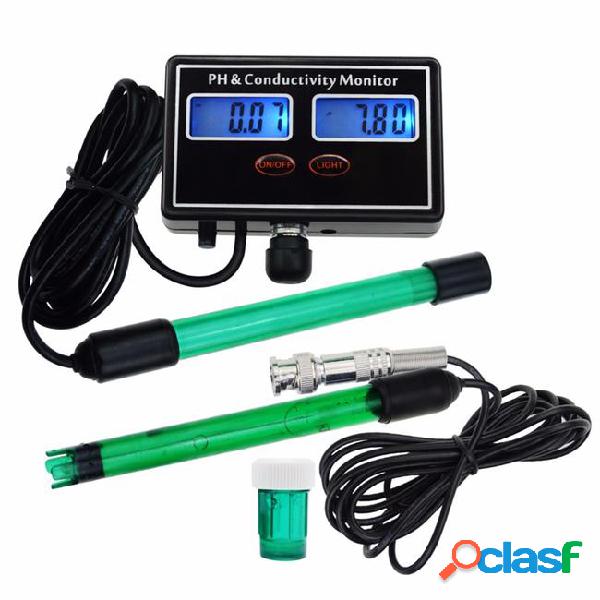 Online ph & ec conductivity monitor meter tester atc, water