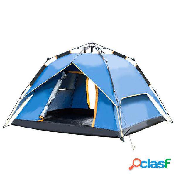 Outdoor 3-4 people tent hydraulic square top automatic speed
