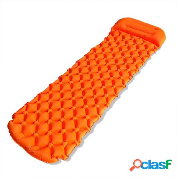 Outdoor camping mat inflatable mattress with pillow air beds