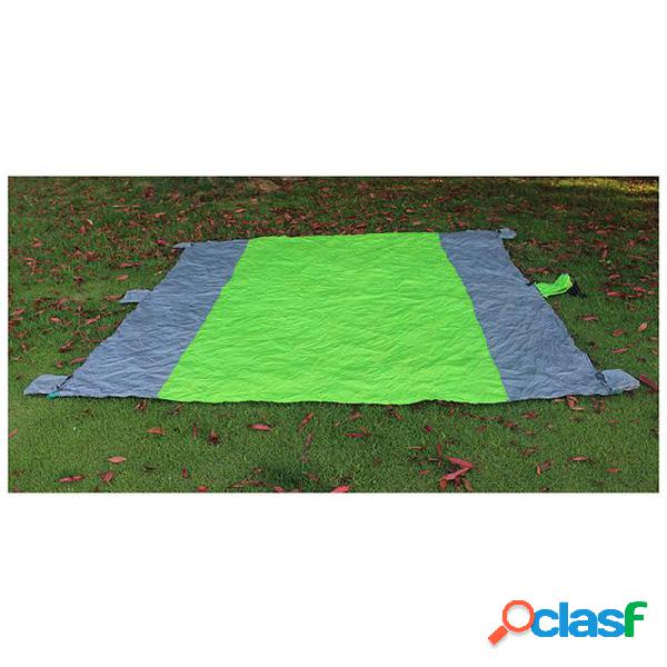 Outdoor camping nylon pad parachute cloth beach mat portable