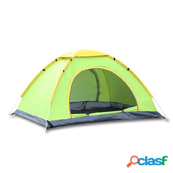 Outdoor camping pop up tent double hand throwing automatic