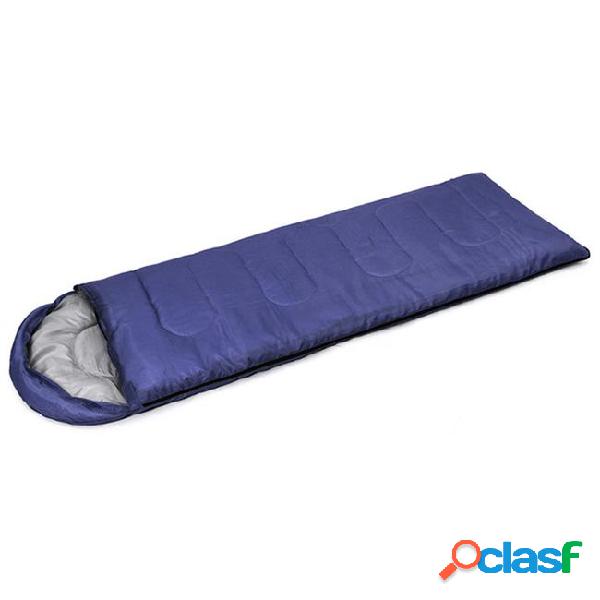 Outdoor camping thermal sleeping bag winter envelope hooded