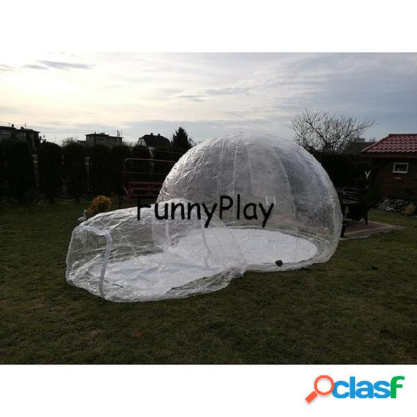 Outdoor inflatable camping bubble tent,inflatable lawn dome
