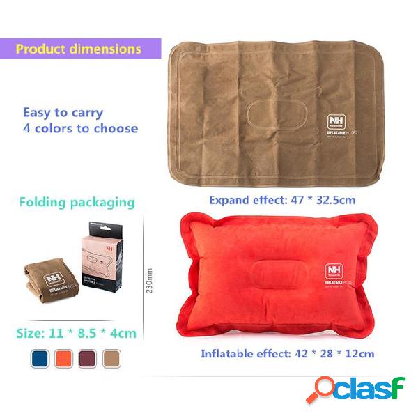 Outdoor inflatable pillow for outdoor adventure travel