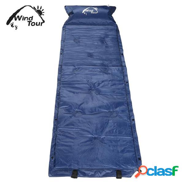 Outdoor single camping picnic inflatable mattress soft tent