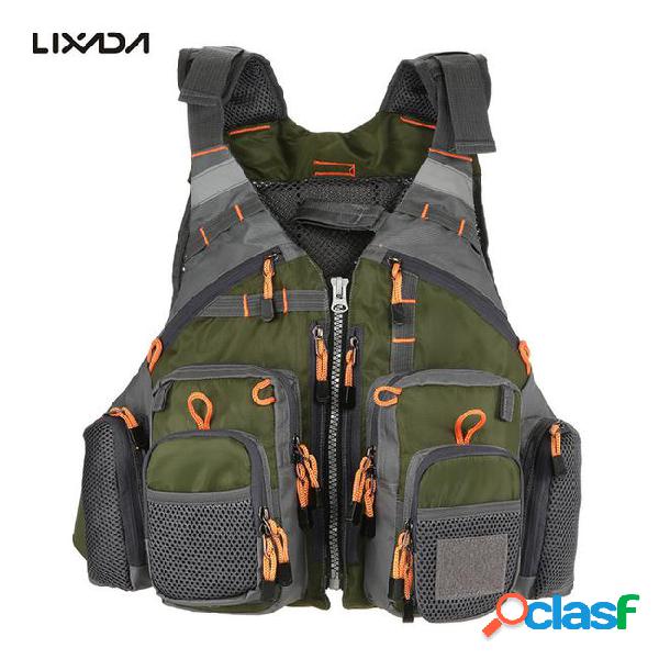 Outdoor sport fishing life vest men breathable swimming life