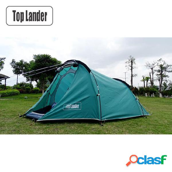 Outdoor tunnel tent 4 season one bedroom double layers