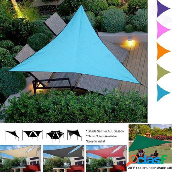 Outdoor waterproof sun shelter triangular uv sun shade sail