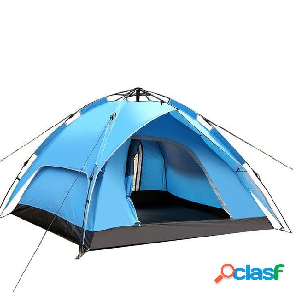 Outdoors for family shelters double protection automatically