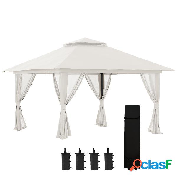 Outsunny Carpa Plegable Pop-up con Altura Ajustable