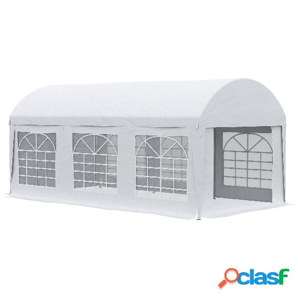 Outsunny Carpa de Jardín 6x3 m para Fiestas Cenador con