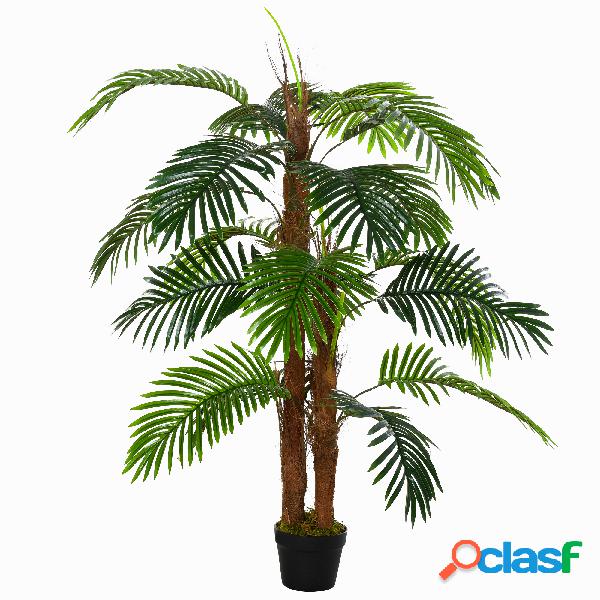 Outsunny Planta Artificial en Maceta Altura 120 cm Palma