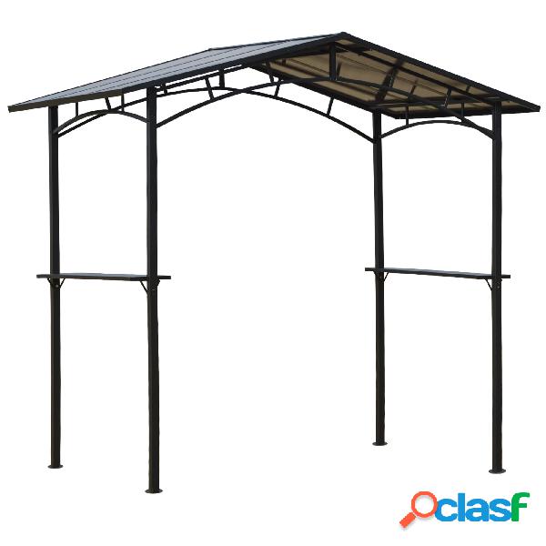 Outsunny Pérgola de Barbacoa 246x149x230 cm de Aluminio
