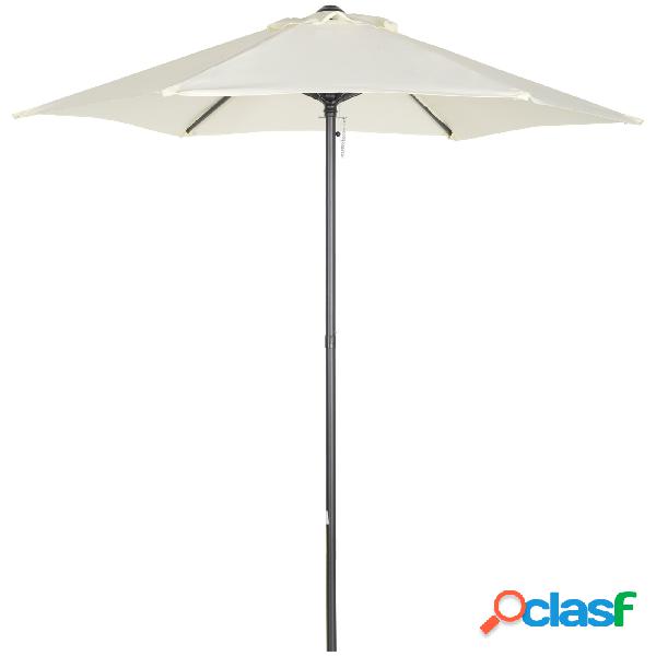 Outsunny Sombrilla de Jardín Ø2x2 m Parasol Mástil de