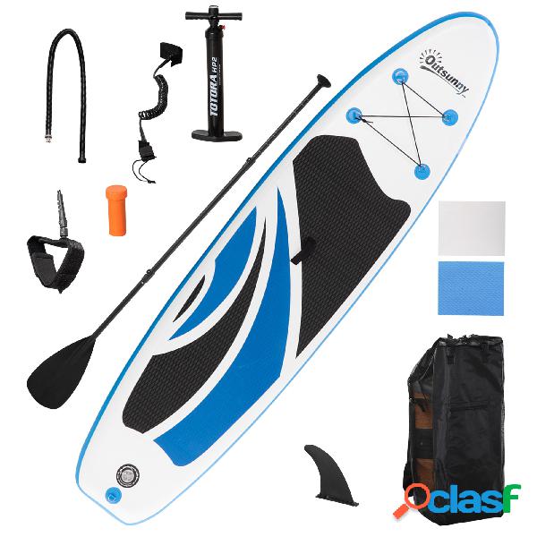 Outsunny Tabla de Paddle Surf Hinchable Plegable 300x76x15